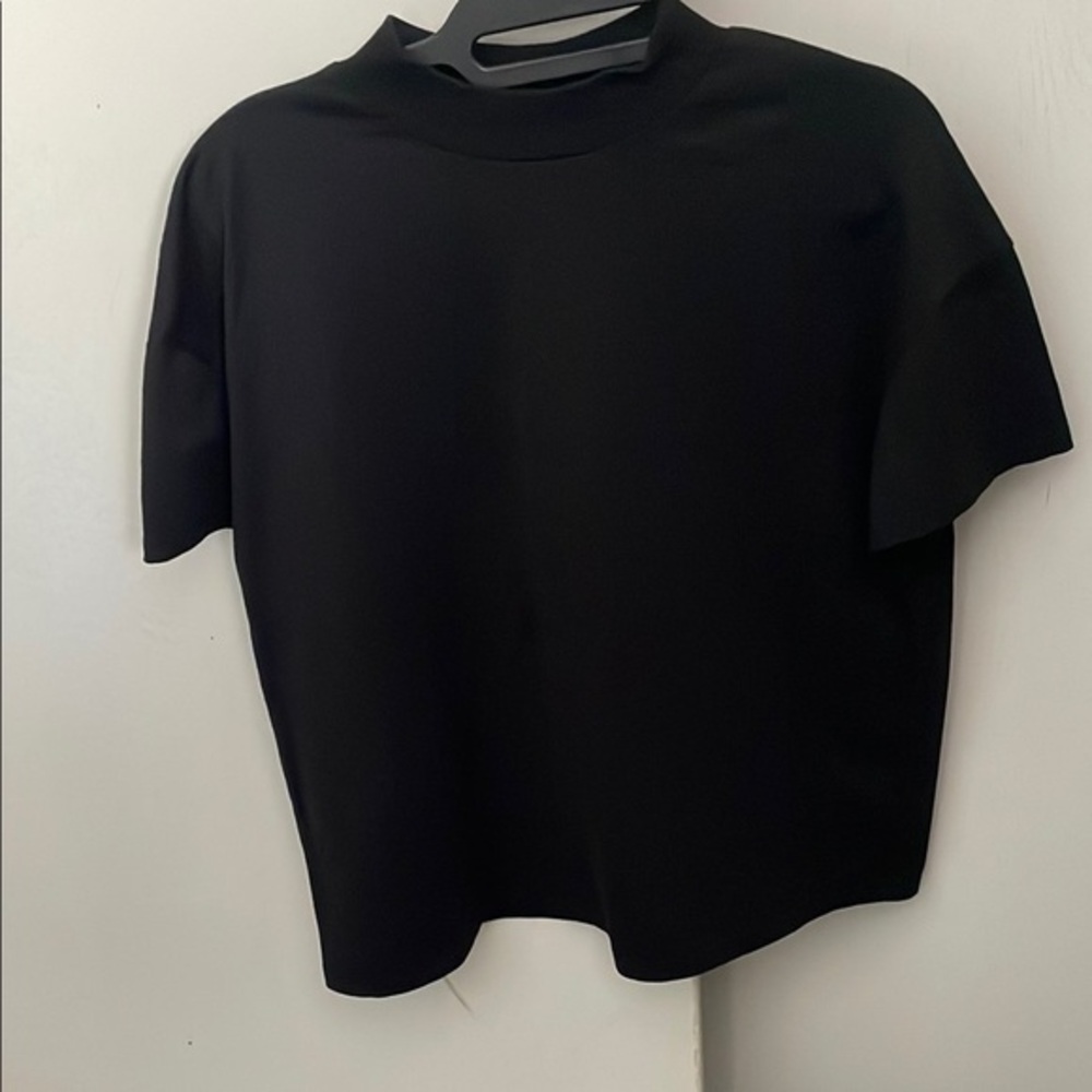 ZARA  Black Short Sleeve Tee Essential Top